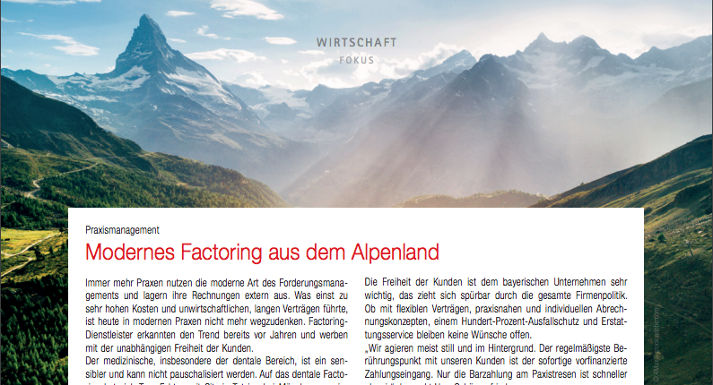 Modernes Factoring aus dem Alpenland